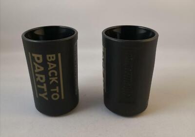 2 Jägermeister Shotgläser schwarz, Back to Party!, 2 Stück, Kräuterlikör, Neu