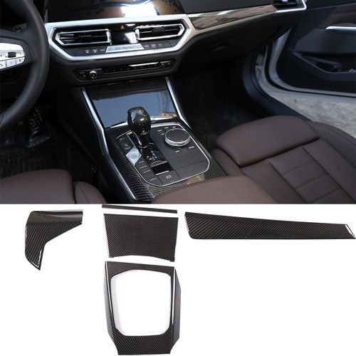 Carbon Fiber ABS interior Trim Cover Set For BMW 3/4 Series G20 G21 G22 2020-UP - Foto 1 di 12