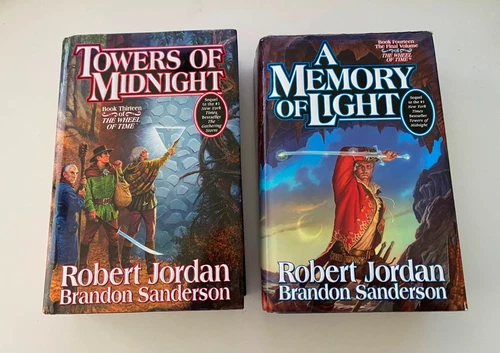 Robert Jordan - Towers of Midnight, A Memory of Light HC Hardcover LOT Sanderson