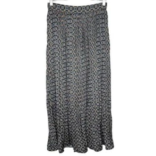 Banana republic factory geometric pleated maxi skirt size 4 New