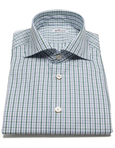Kiton Shirt IN Light Blue/Green Checkered - Bild 3 von 12
