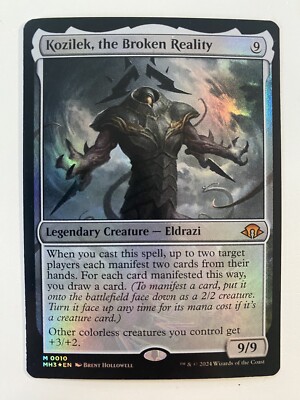 Kozilek, The Broken Reality (0010) *FOIL* Base Rare MH3 MTG NM/MT Combined Ship