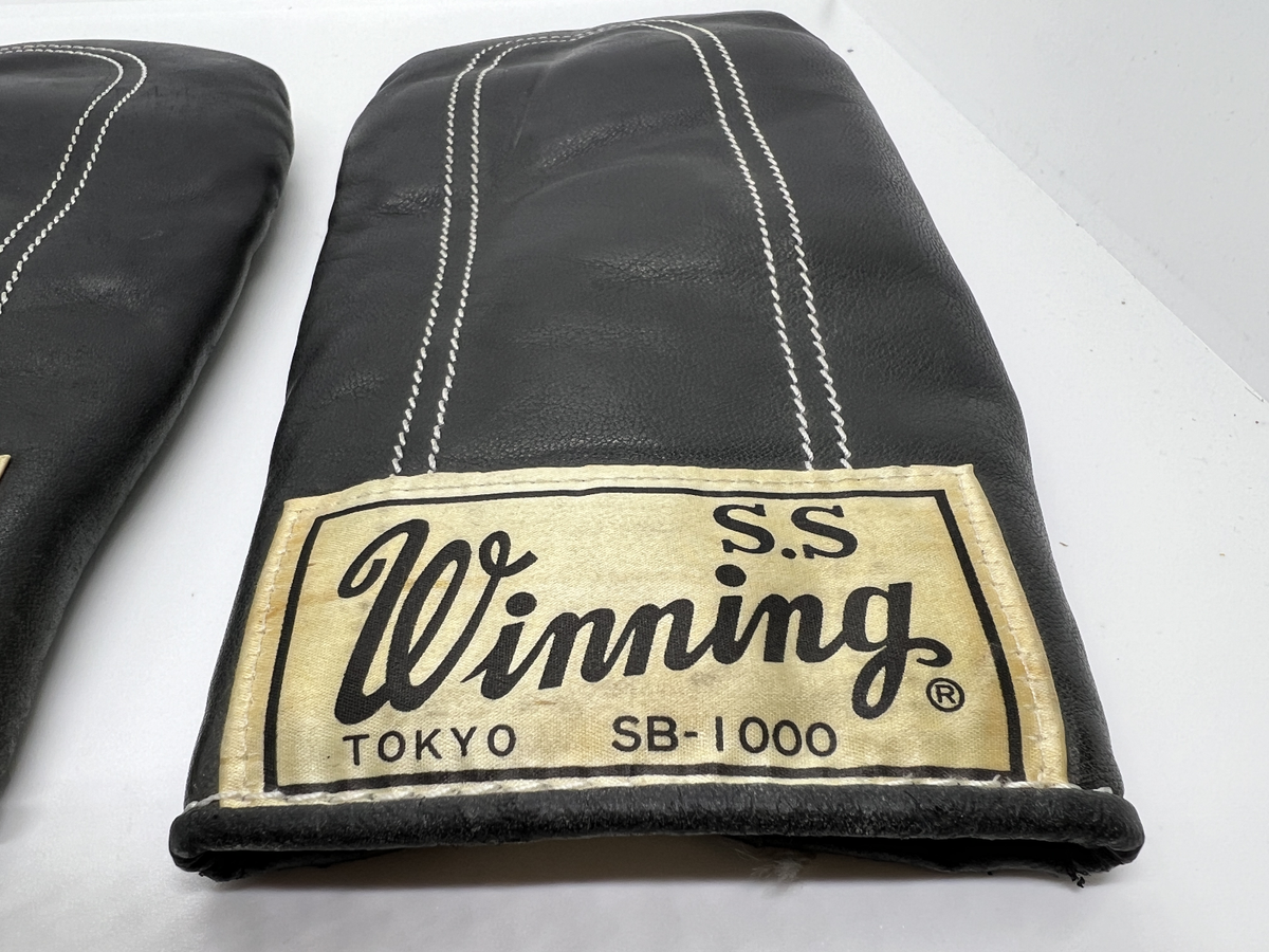 【超希少】ウイニング パンチンググローブ 旧ロゴ(筆記体)SB1000/2000 Winning Boxing Vintage Initial Old Logo Punching Gloves SB-1000