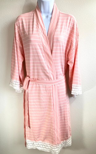NWD -Blooming Women by Angel XS/S 4 Piece Robe and Matching Baby Set Pink $120 - Picture 3 of 16