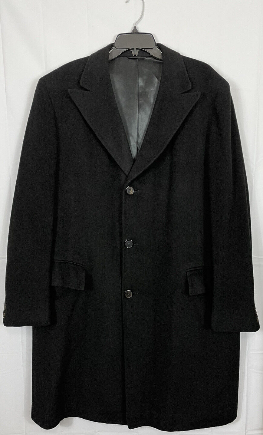 100% Cashmere Outer Coat Hand Tailored Bench Need… - image 1