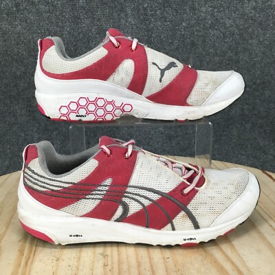 Puma Shoes Womens 10 Complete Concinnity Running Sneakers White Mesh 182116-02