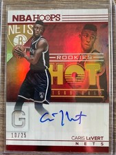 2016-17 Panini Hoops Hot Signatures Rookies Caris LeVert Auto RC Red Hot /25 SSP