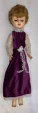 1950s Vintage DeLuxe Fashion Parade Doll with Velvet Dress