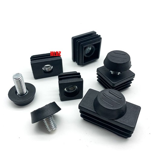 Adjustable Table Foot Furniture Leveling Feet/Nuts Inserts End Caps Screw M6/M8 - Picture 7 of 32