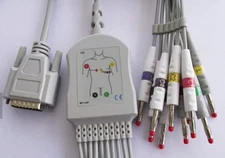 Schiller 10 leads ECG cable 12 leads EKG cable with banana 4.0 IEC