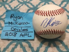 RYAN MCKENNA SIGNED MINOR LEAGUE BASEBALL/BALTIMORE ORIOLES, 2018 AFL