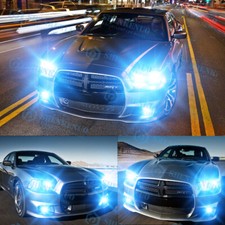 For Dodge Charger 2011 - 2014 8000k Led Headlights Hilo Fog Lights 6x Bulbs