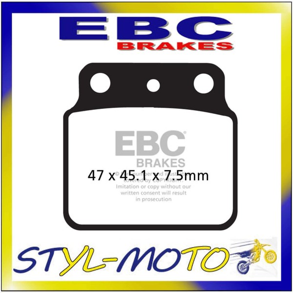 FA137TT BeläGe Sinter Hinten Ebc Kawasaki Ksf 400 KFX400 2003-2006-image