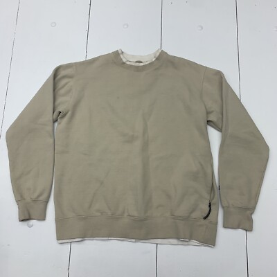 Pull Bear Mens Tan Pullover Sweater Size Medium