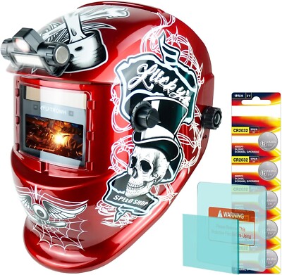 Mascara Para Soldar Careta De Oscurecimiento Automatico Casco Soldador Welding
