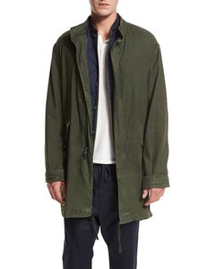 olive green canvas jacket