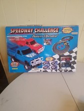  VINTAGE ARTIN SPEEDWAY CHALLENGE SLOT CAR SET ROAD RACING TRUCKS