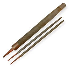 Simonds Nucut 12, 14 in Round and Half Round File Set, 3 Pcs, Made in USA