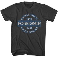 Foreigner Mens T Shirt 1978 Double Vision Tour Pop Song Funk Rock Band Concert