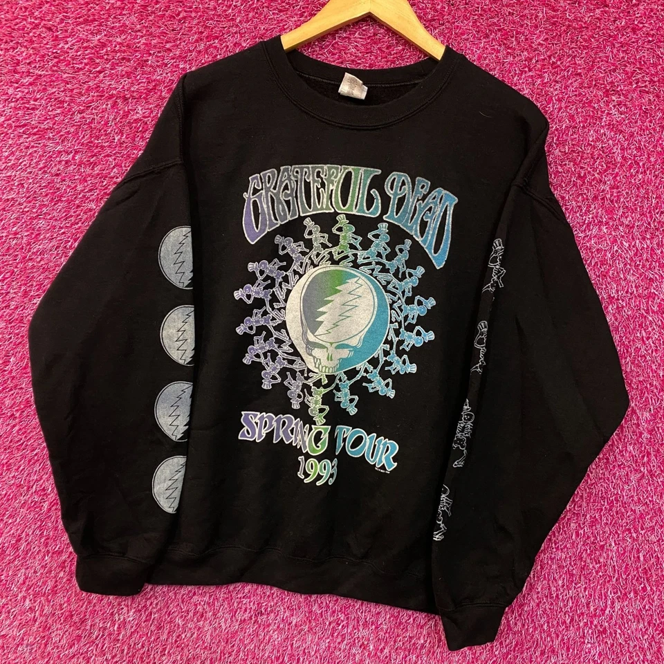 Suéter Cuello Redondo Grateful Dead Spring Tour Psychadelic Rock Talla Mediana Foto 3 de 4