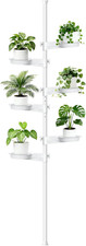Tension Rod Plant Stand, Plant Poles for Hanging Plants Indoor, 6 Tier Tension P