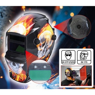 KS TOOLS Automatik-Schweißer-Schutzhelm, Flame Design  , Schweißerhelm