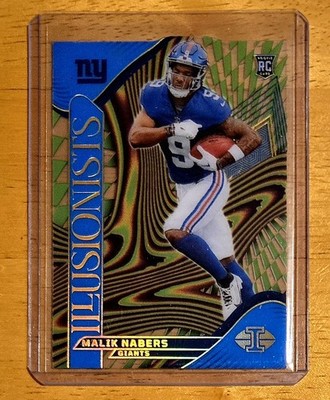 2024 Panini Illusions Malik Nabers #/299 RC Illusionists Light Blue