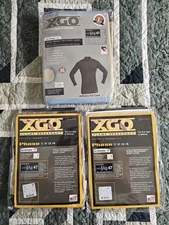 3x XGO Mixed Lot Flame Retardant Phase 1 & 4 Mens LARGE Thermals TAN (B1)