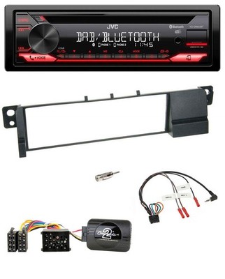 JVC CD DAB USB Bluetooth Lenkrad Autoradio für BMW 3er E46 (98-07)