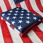 US American Flag 4x6 Made in Luxury Embroidered United States Flag Outdoor USA