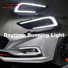 Drl Daytime Running Light For Chevrolet Cruze 2016-2018 Led Fog Lamp Bezel New