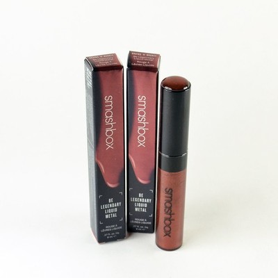 2 Smashbox Be Legendary Liquid Metal BRAINS N BRONZE - Set Of 2 x 0.27 Oz. / 8mL