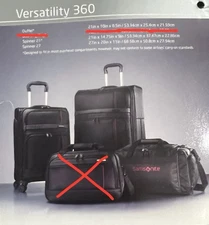Samsonite Versatility 360 3 Piece Luggage Set 