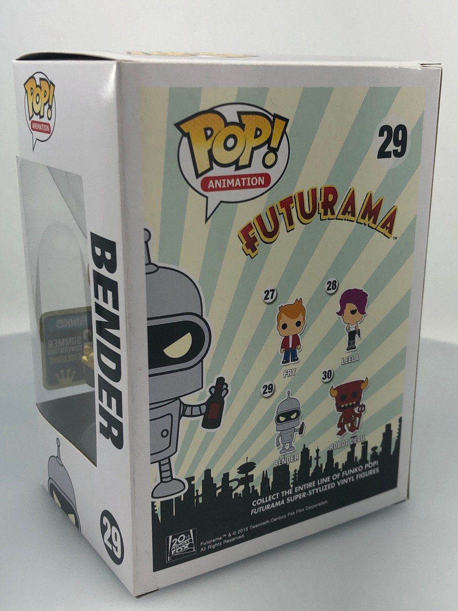 Funko POP! Animation Futurama Bender Gold #29 Vinyl Figure