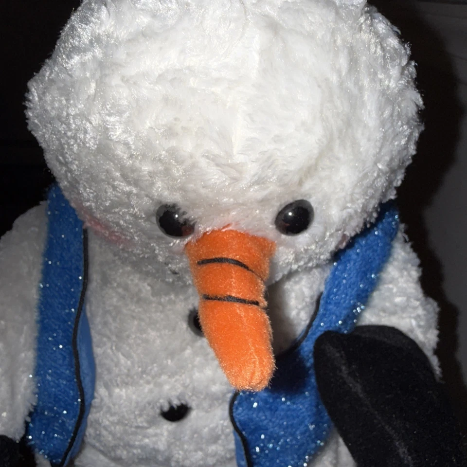 Vtg Gemmy Snowflake Spinning Snowman Snow Miser Rare HTF READ Video - Image 2 of 4