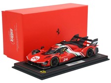 FERRARI 499P MODIFICATA #24 LAUNCH VER. & DISPLAY CASE 1/18 MODEL BY BBR P18244