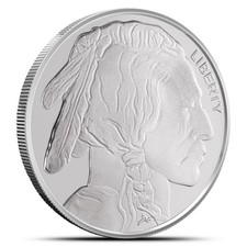 1/2 oz Silvertowne Buffalo Silver Round (New) 97.02 per troy oz