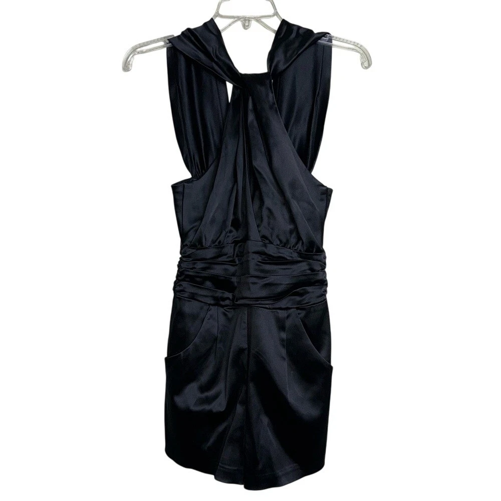 bebe black halter dress Halter Neck Mini Dress – bebe main image 1