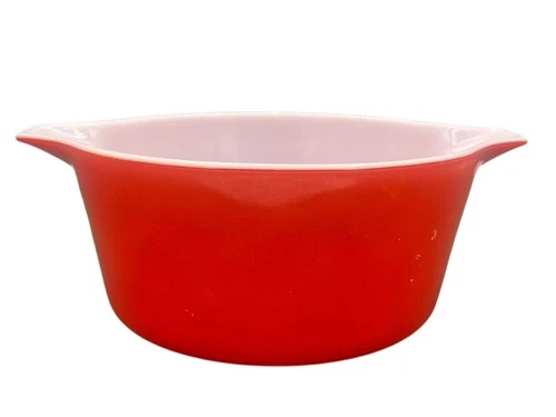 Vintage Pyrex 474-B Friendship Casserole Dish 1 1/2" Quart Solid Red No Lid