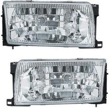 Headlight Set For 96-98 Nissan Quest Mercury Villager Left Right W Bulb