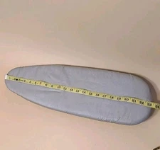 Vtg 1950s-1960s Folding Ironing Bd Double Sleeve Wood Padded silver Covers MCM