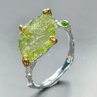 4 ct rock Jewelry Natural Tourmaline Ring 925 Sterling Silver Size 9 /R455494