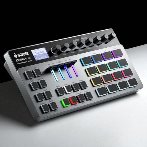 DONNER Essential D1 Performance Beat Machine Drum Machine 12 Channel Home Music