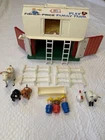 Vintage 1967 Fisher Price Little People Play Family Play Farm Barn Silo