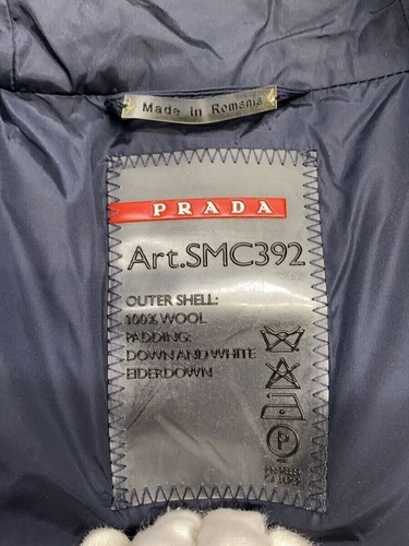 PRADA Down jacket 50 wool NVY SMC392 - Picture 3 of 6