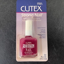 Vintage Cutex Unopened Strong Nail With Knox Gelatine Azalea Nail Strengthener