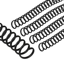14mm 9/16" Spiral Binding Coils, 20 Pcs Spirals 115 Sheet Capacity, Black