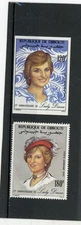 Djibouti 1982 Diana Scott# C158-9 Mint NH (120F Imperf)