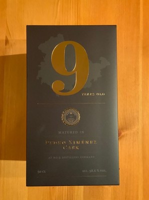 The Nine Springs Single Malt Whisky, PX Sherry Cask, 9 Jahre Fasstärke 58,6%