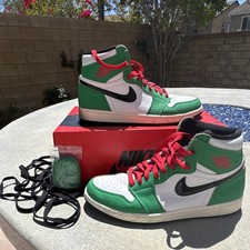 Nike Air Jordan 1 Mens Leather High Top  Snea...